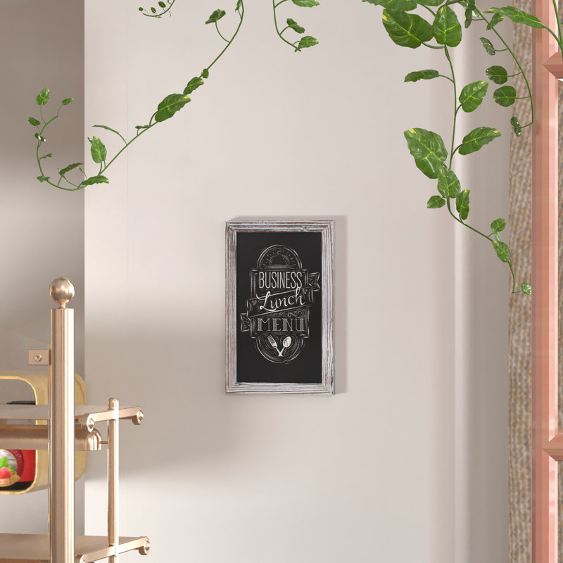 Panneau mural magnétique avec effaceur Millworks pour la maison, l'école ou le bureau, 17 po x 11 po, Blanc délavé