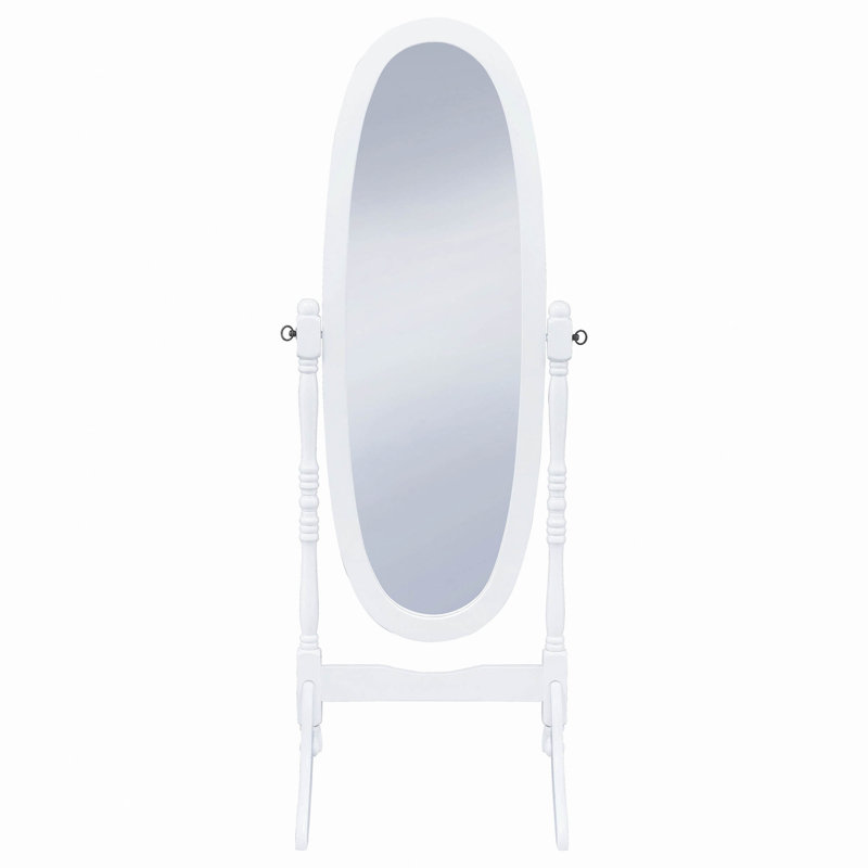 Dunne Cheval Mirror, White