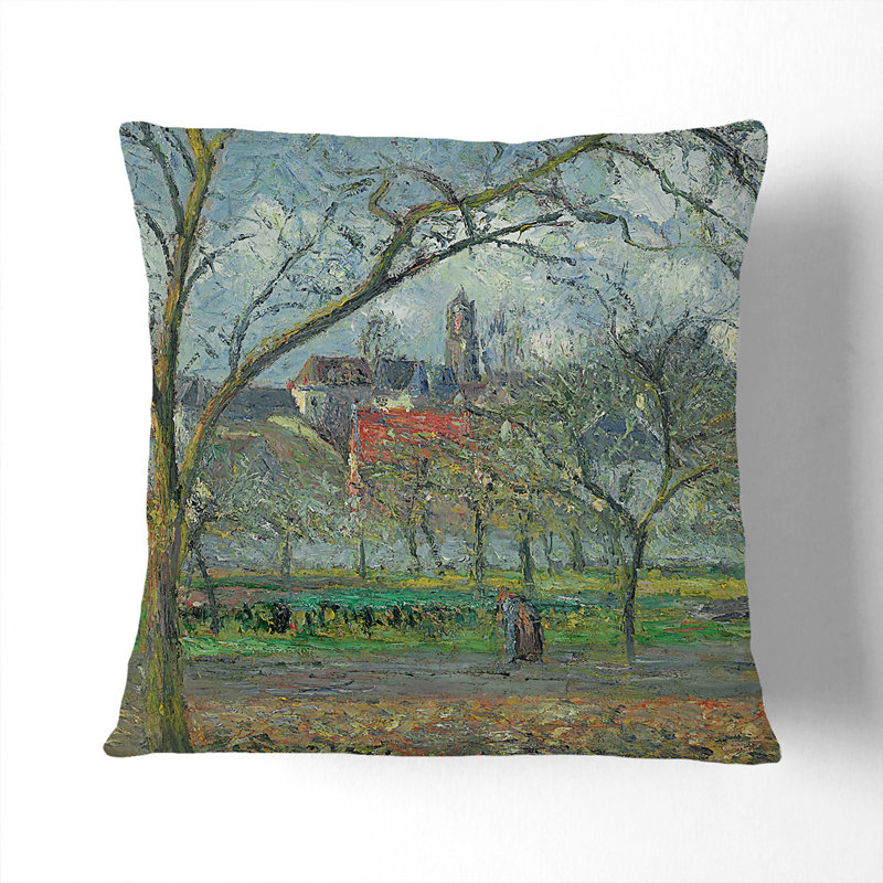 Laumone In Winter Square Throw Cushion, White, 55cm H x 55cm W x 20cm D
