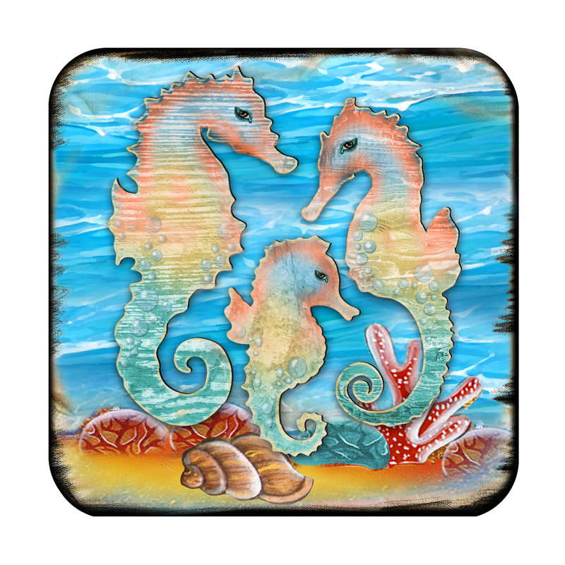 Sous-verre Leigh Woods Seahorse
