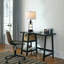 Lampe de table tactile avec veilleuse noire