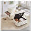 Fauteuil d'appoint confortable en velours côtelé-1727909131