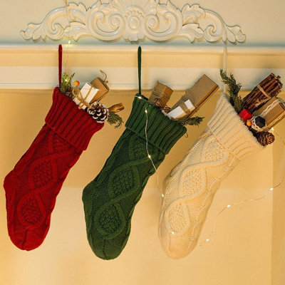 Chaussette de Noël tricotée