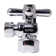 Turn Angle Stop with IPS Inlet and Compression Outlet with Cross Handle