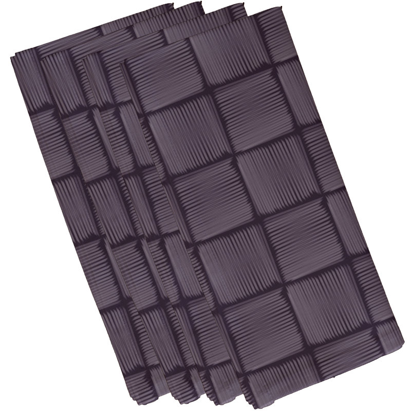 Ensemble de serviettes 4 pièces, L 18 po x L 18 po, Mauve