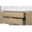 59" Wall-Mounted Bathroom Vanity with Double Sinks-113793079