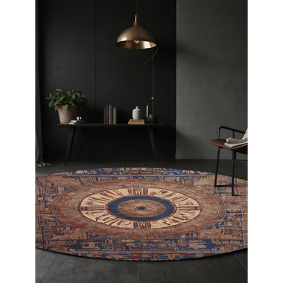Machine Washable Brown Area Rug