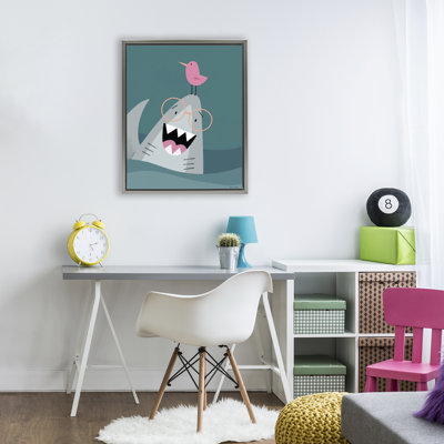 The Friendliest Shark Floating Frame, design by Rachel Nieman