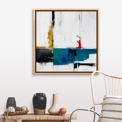 Stroke of Luck I par Sydney Edmunds - Ensemble de 1 reproduction carrée sur toile