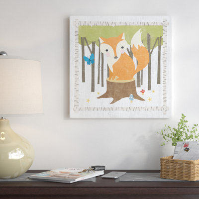 « fox », peinture sur toile tendue hideaway series