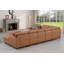 Belmont - Canapé modulaire en cuir en U avec console porte-gobelet et repose-pieds-116641393