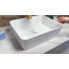 Lavabo vasque rectangulaire en céramique 16 po x l 12 po avec trou pour robinet-131202321