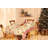 Aavah Christmas Holiday Tablecloth in Cream and Red Color Printed with Ornaments and Snowflakes-1410066238