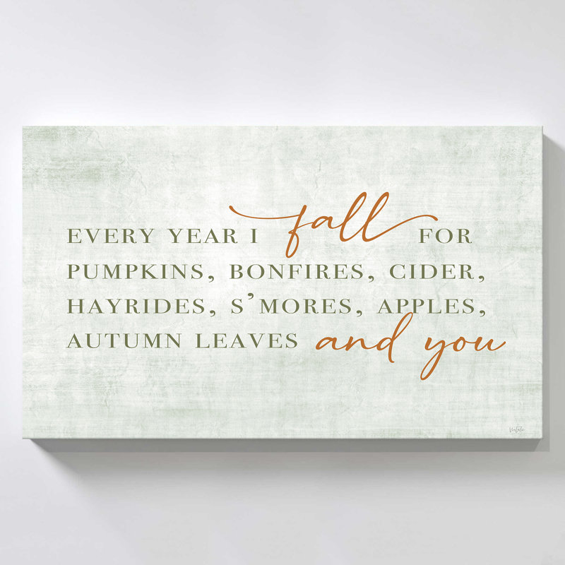 "Fall For You" par Natalie Carpentieri, reproduction sur toile, H 18 po x l 30 po x P 1 po