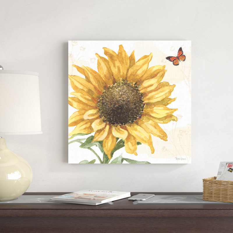 Sunflower Splendor IX par - impression, H 20 po x l 20 po, Toile tendue, Non