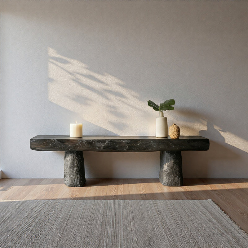 Elm Wood Entryway Console Table