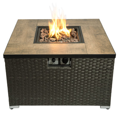 Square Steel Propane Smokeless with Lid