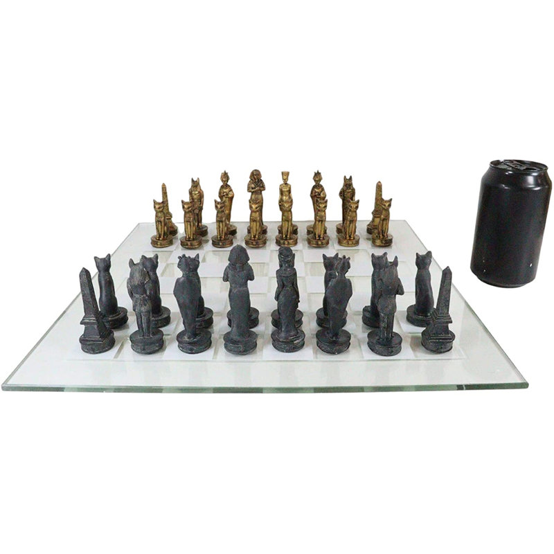 Jeu d'échecs noir / doré Faning
