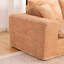 Canapé modulaire Comfy de 107 po avec méridienne réversible avec coussins réversibles orange, siège moelleux, structure modulaire, accoudoirs carrés, 4 sièges, espace principal sans assemblage requis, canapé, divisé