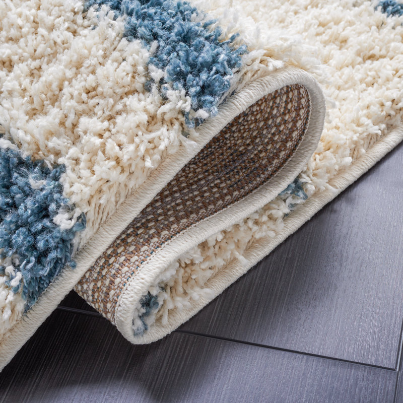 Evgeniy Venus Shag 600 Performance Striped Rug, Runner 2'2" x 8'
