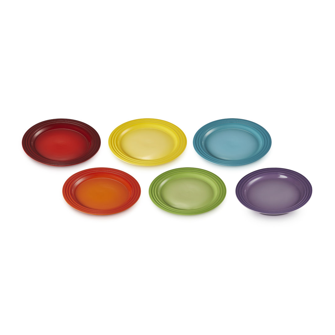 Rainbow Collection 22cm Stoneware Salad/Dessert Plate