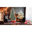 Arbre de Noël de 4 pi avec 747 pointes, baies rouges réalistes et pin naturel, branches pe + neige pour un environnement givré, structure à charnières à installation rapide et simple, métal solide et bien fixé