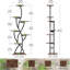 Rustic Plant Stand 7 Tiered Tall for House Patio