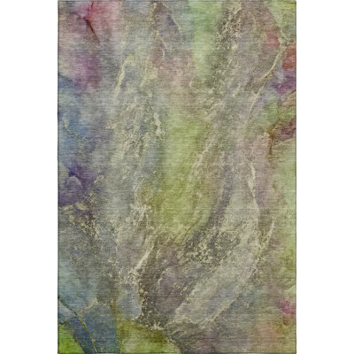 Premium Machine Washable Mayfield AMF2307 Abstract Rug