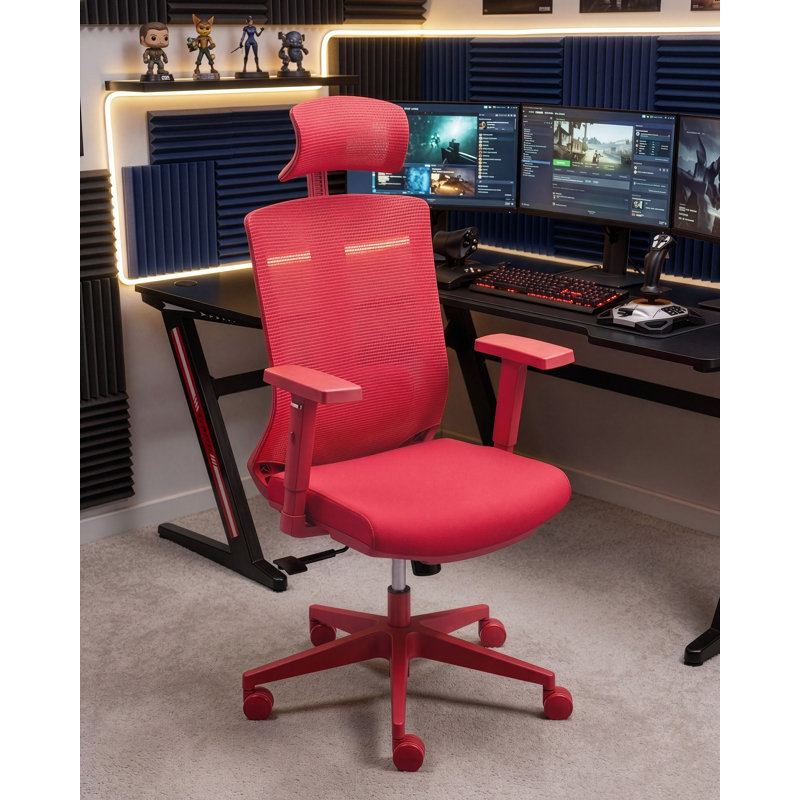 Beliani ENSO Fabric Office Chair with Headrest