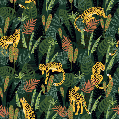 Emerick USA-Made Indian Jungle Wallpaper – Peel & Stick