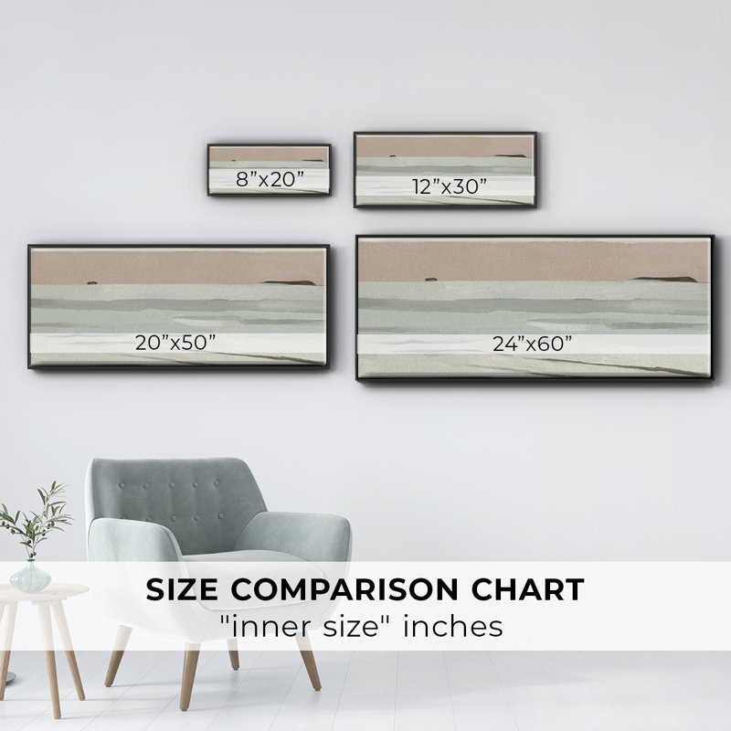 «Mute Tonal Horizon II», toile encadrée, H 8 po x l 20 po