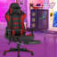 Fauteuil de jeu confortable en similicuir Loungie Bracha-70463019