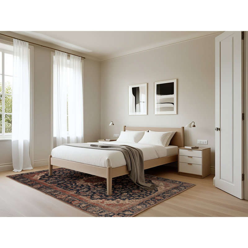 Tapis brun lavable à la machine, Rectangle 5 pi x 7 pi