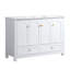Meuble-lavabo de 48 po avec lavabo en résine, 4 portes à fermeture douce et 2 tiroirs-128923454