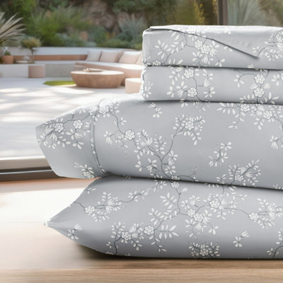 Ensemble de draps à motif floral