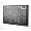 Parisian S croquis de carte - Impression sur toile-20749014