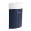 Ensemble de meuble-lavabo mural d'angle