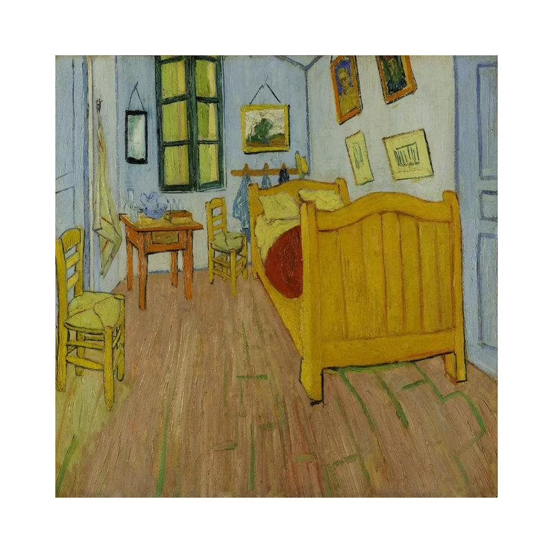 Bedroom In Arles, First Version, October 1888 (van Gogh Museum) by Vincent Van Gogh - Wrapped Canvas Painting