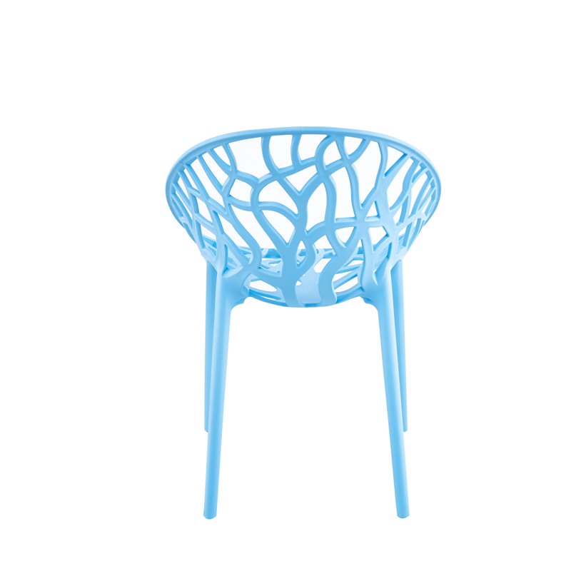 Chaise d'appoint empilable Hurd, Bleu
