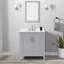 Meuble-lavabo simple 30 po avec dessus en pierre frittée Hollister de Hollister, pré-assemblé
