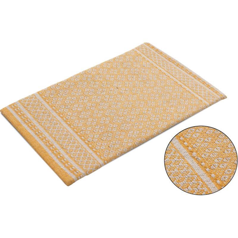 Gelera Geometric Anti-Fatigue Non-Skid Kitchen Mat, Mustard