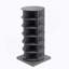 Armoire à chaussures grise 360 ° rotative 6 couches