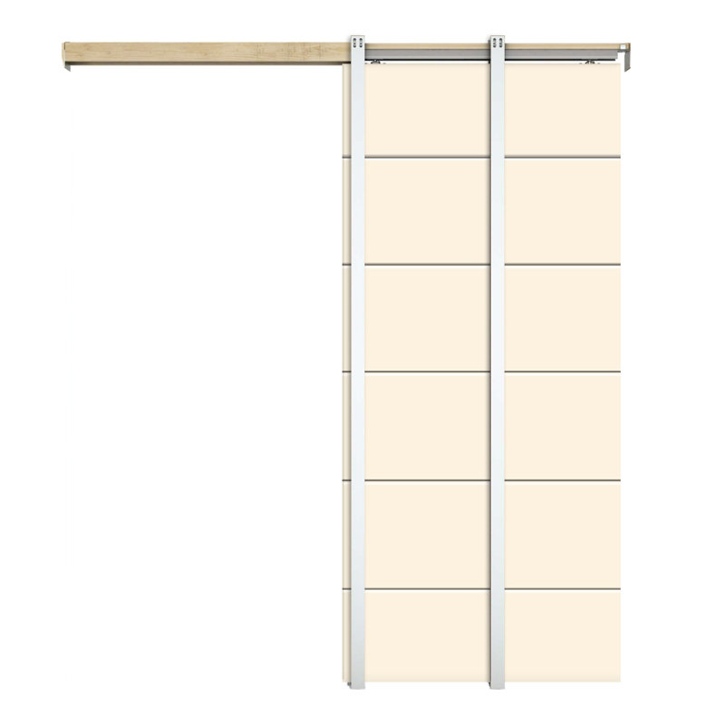 Porte de placard à panneaux en bois, Beige, 36 po x 80 po