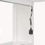 Lit mezzanine double en bois massif avec barrières de sécurité rembourrées en similicuir, armoire, tiroirs, étagères et éclairage DEL d'ambiance, blanc-60429924-60429926