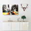 Two Yellow Taxi Cabs in New York in Abstract - Wrapped Canvas-55302950