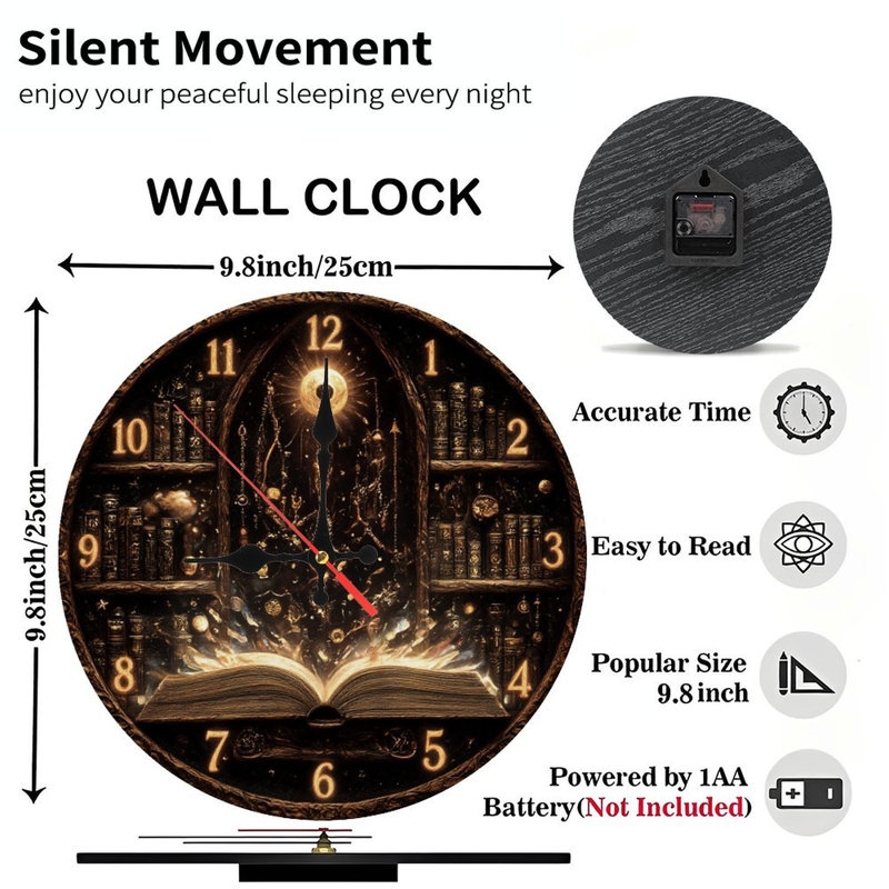 Livre magique brillant dans la montre