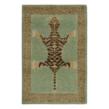 Distressed Homage Hand Knotted Wool Animal Print Area Rug