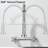 Brushed Nickel Commercial 8 Inch 2 Handle Wall Mount Kitchen Sink Faucet with Pull Down Sprayer-125227256