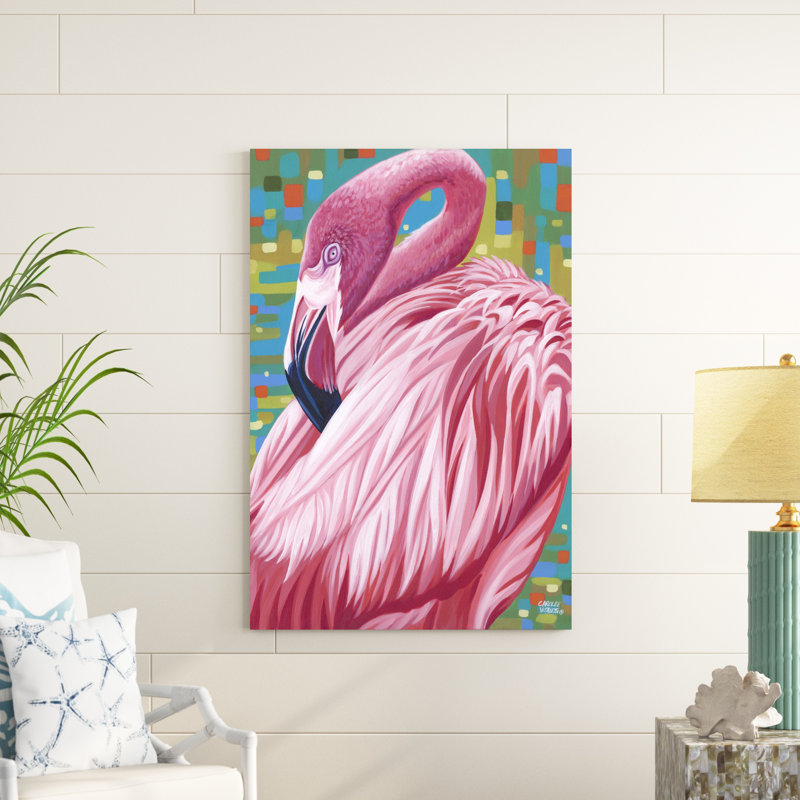 Fabuleux flamants roses II, H 48 po x l 32 po x P 1,25 po
