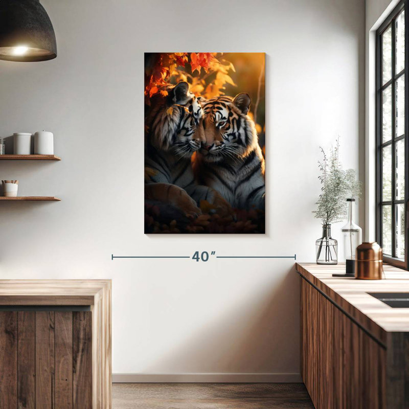 Brampt Romantic Tigers, 30" H x 20" W